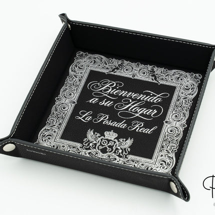 Tabuleiro para Guardar Pequenos Objetos em Couro