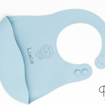 Babete de Silicone com Bolso de Nuvem