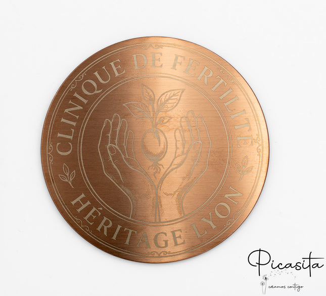 Porta-copos de Aço Gravados