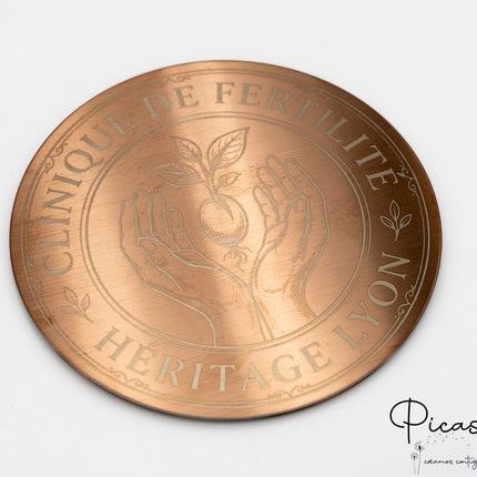 Porta-copos de Aço Gravados