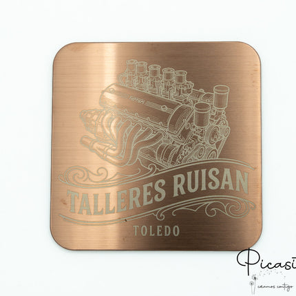 Porta-copos de Aço Gravados