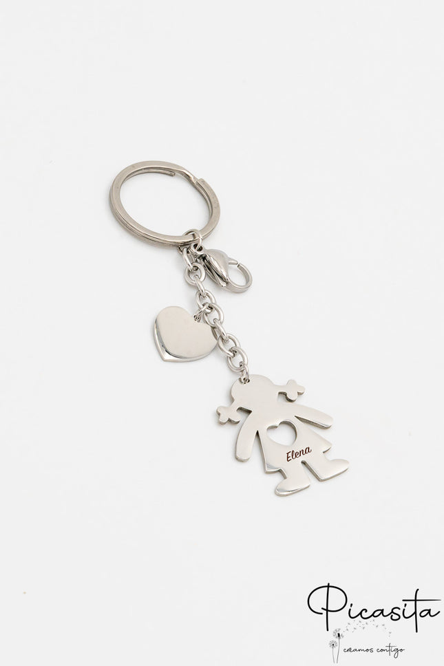 Chaveiro personalizado de Menina