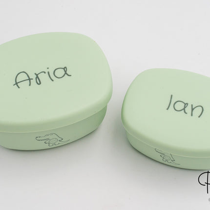 Tuppers de Silicone Personalizados Pequenos (2 Unid.)