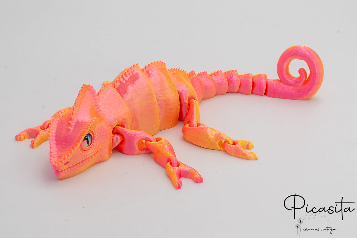 Camaleão Impresso em 3D