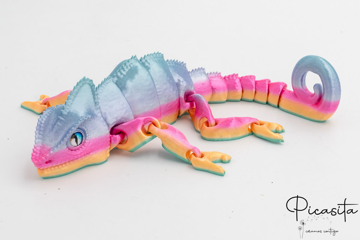 Camaleão Impresso em 3D