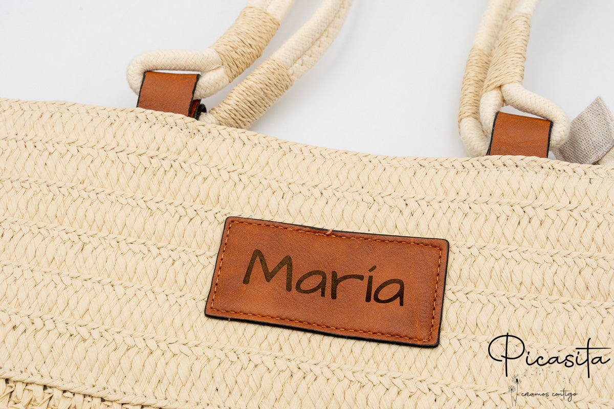 Saco de ráfia personalizado