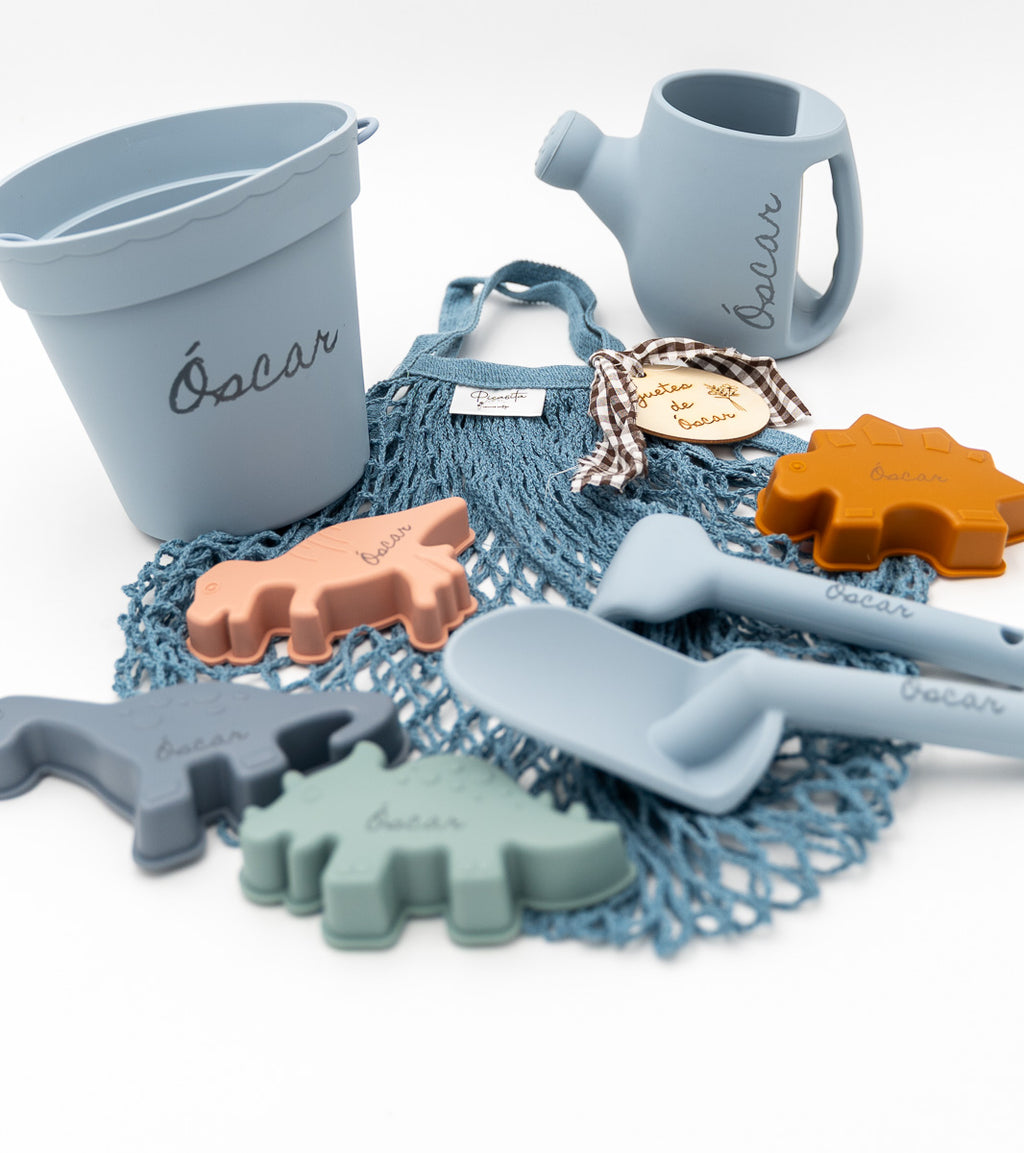 Kit de Cubos de Praia e Animais de silicone personalizados