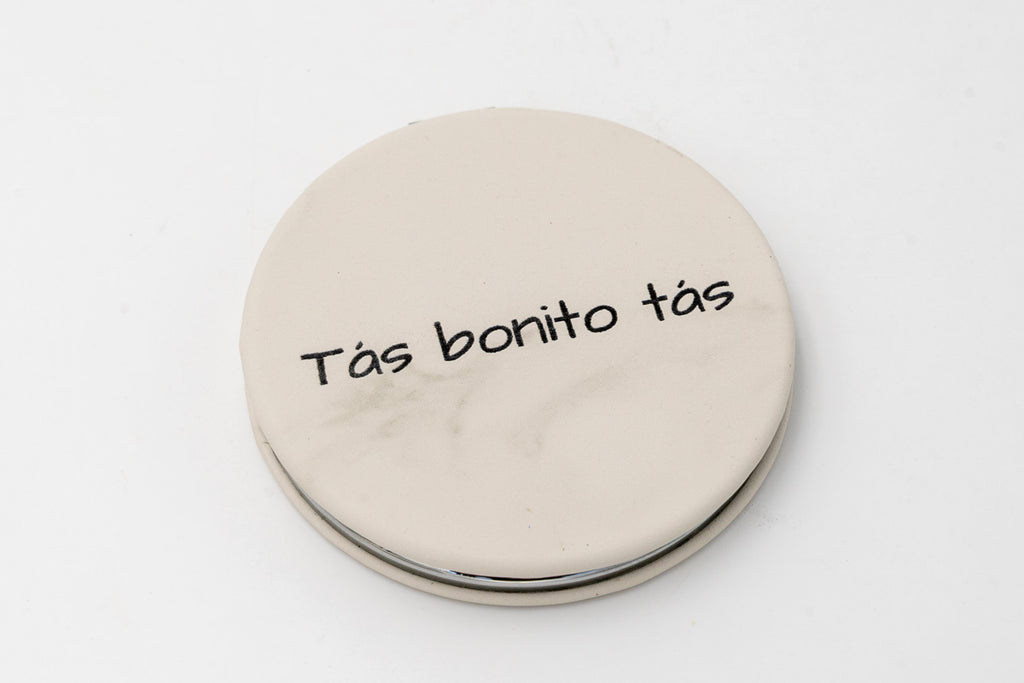 Espelhos Personalizados Aço e Couro PU
