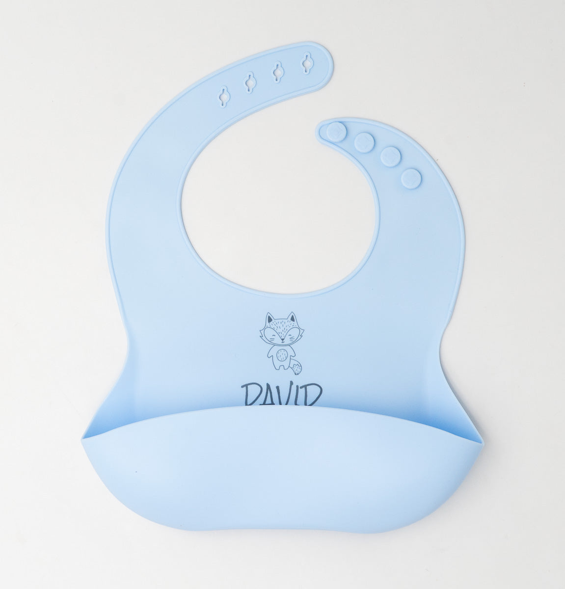 Babete de silicone com bolso largo