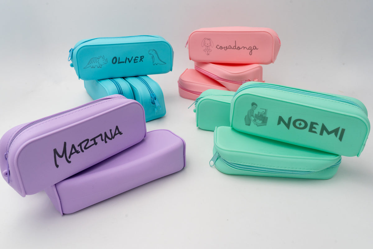 Estojo Escolar de Silicone Personalizado
