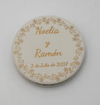 Espelhos Personalizados Aço e Couro PU