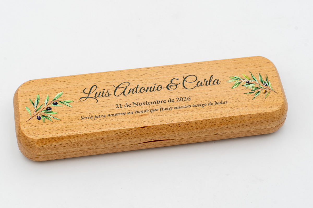 Caneta com estojo personalizado