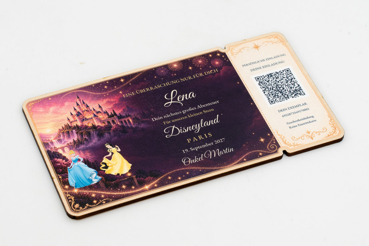 Convite Disneyland personalizado para surpreender