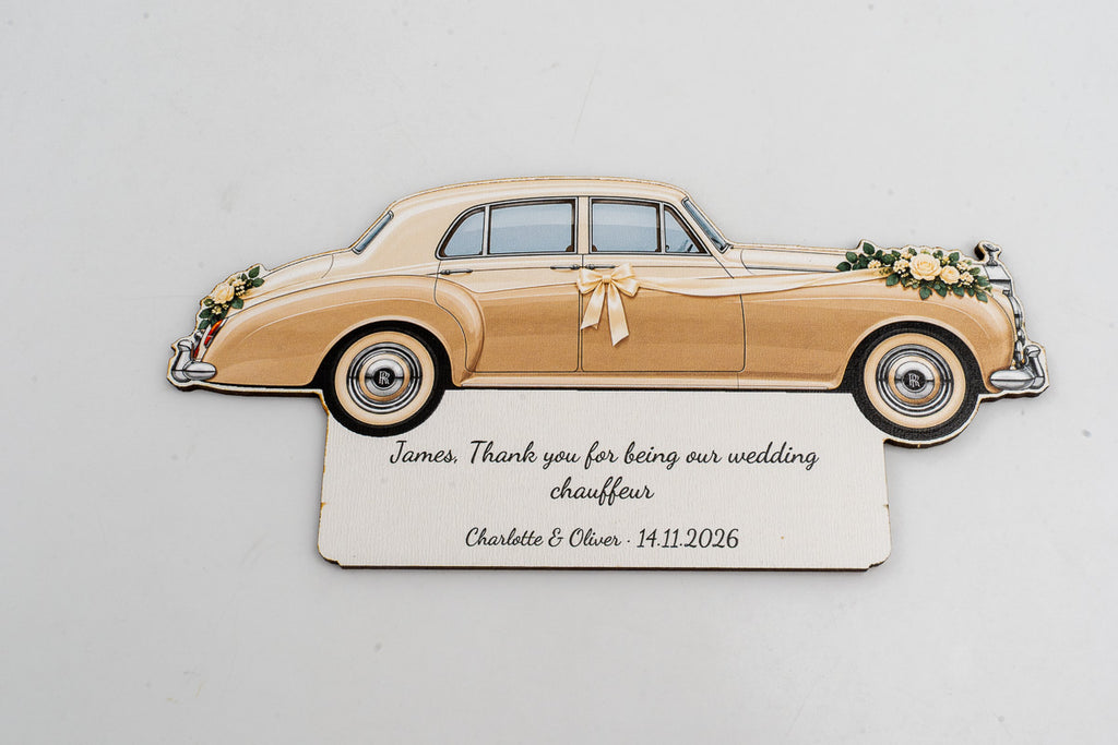 Queres ser o meu Chófer de Casamento? — Placa de Madeira Personalizada