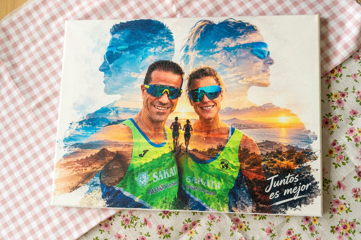 Foto impressa em tela personalizada