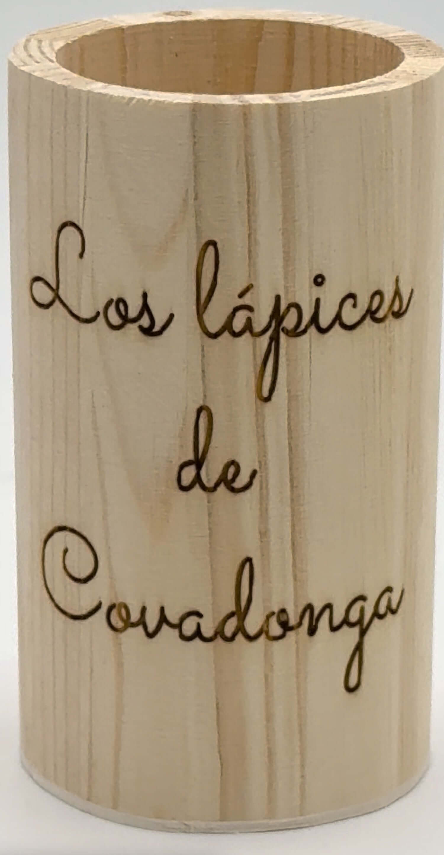 Porta-lápis de Madeira Personalizado