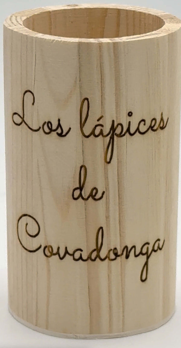 Porta-lápis de Madeira Personalizado