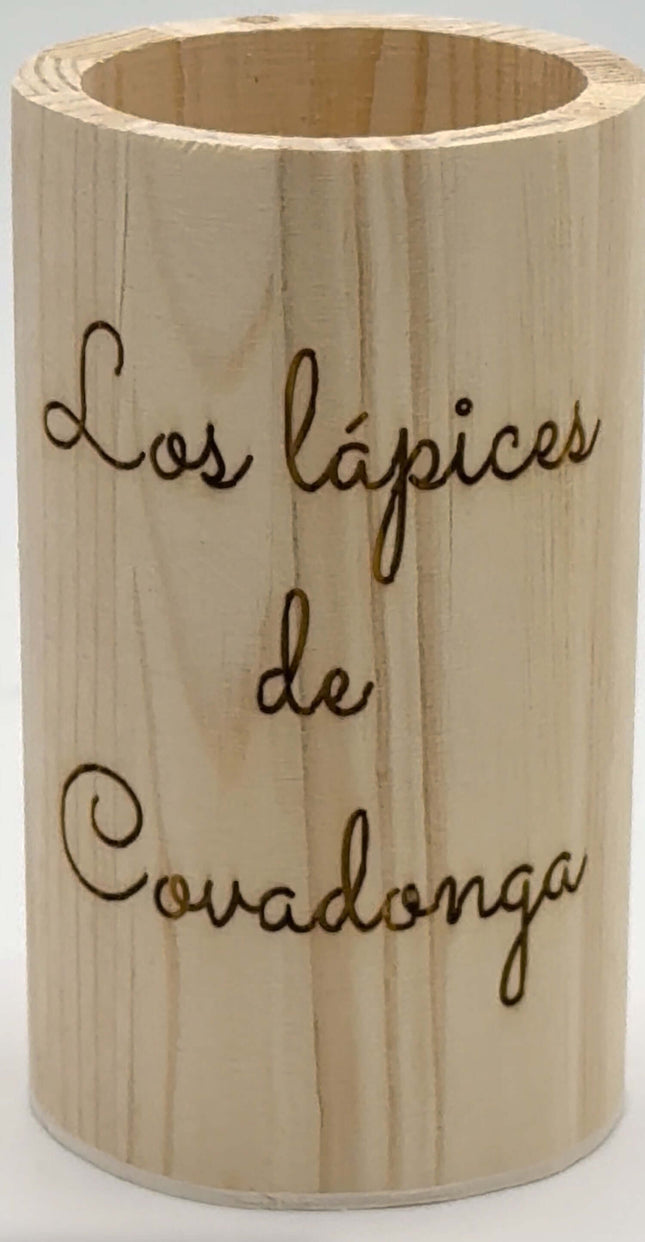 Porta-lápis de Madeira Personalizado