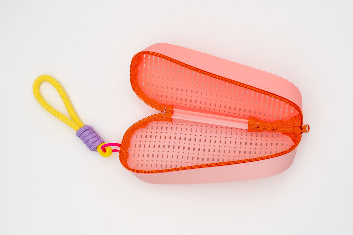 Bolsa Bañador Mojado y Funda Gafas Piscina | 2 en 1 Personalizable Rosa-Coral
