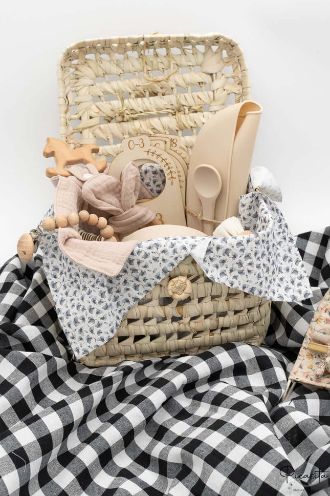 Canastilla Bebé Beige Personalizada