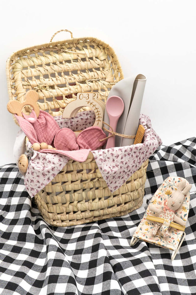 Canastilla Bebé Rosa Personalizada