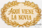 Cartel Aqui Viene la Novia