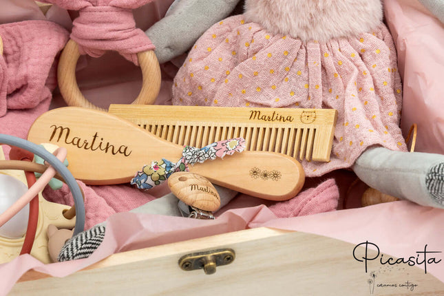 Cofre de Madera para Regalo a Recien Nacido