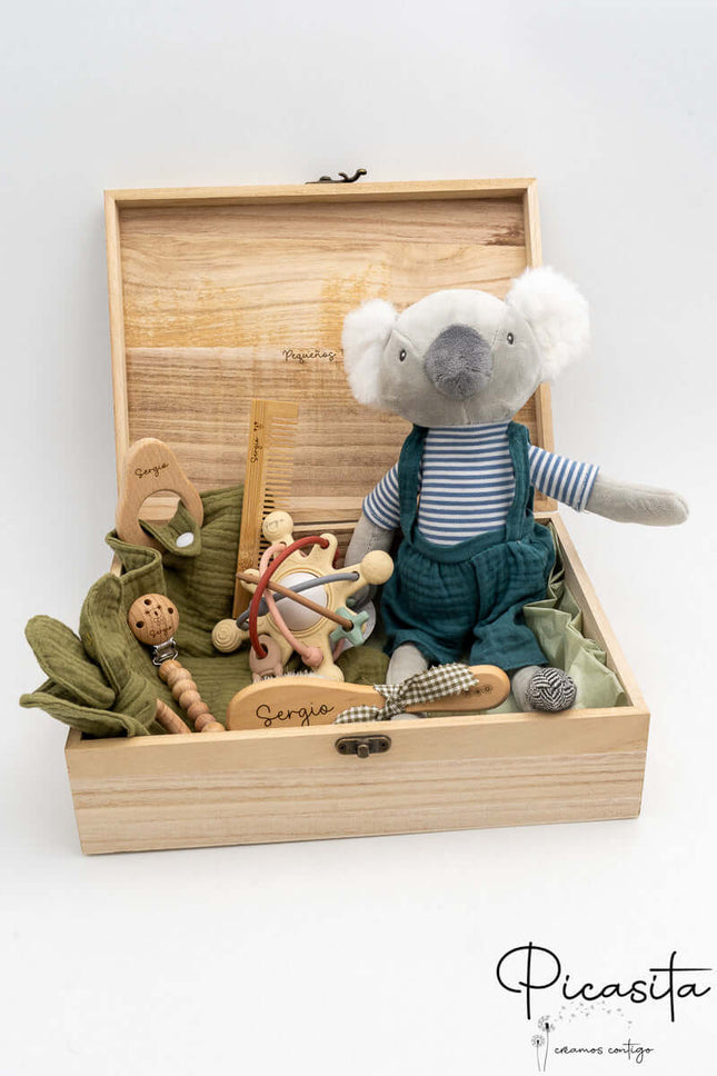 Cofre de Madera para Regalo a Recien Nacido