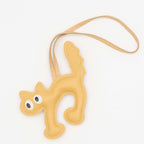 Colgantes para Bolsos de Cuero PU Gatos Beige