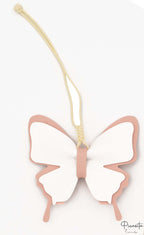 Colgantes para Bolsos de Cuero PU Mariposa Rosa Claro