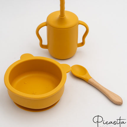 Conjunto Bol, Cuchara y Vaso