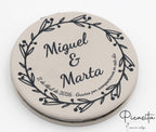 Espejos Personalizados Acero y Cuero PU