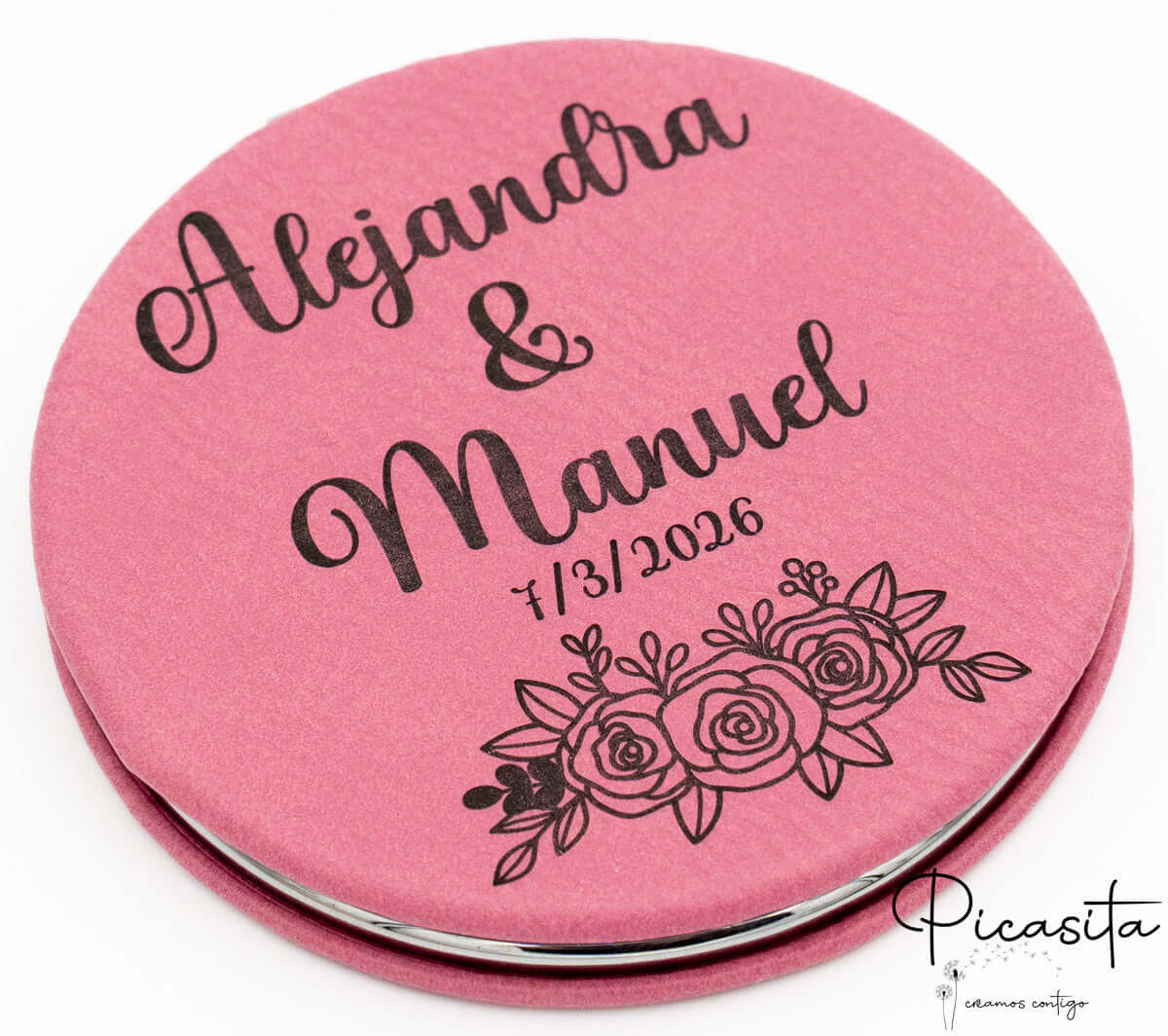 Espejos Personalizados Acero y Cuero PU