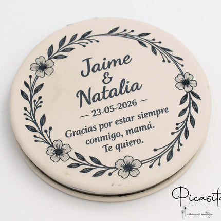 Espejos Personalizados Acero y Cuero PU