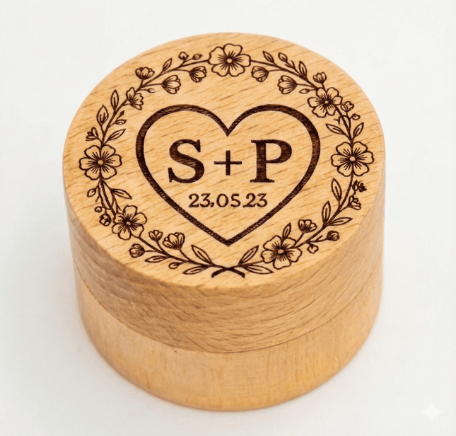 Caixa para Alianças de Casamento e Noivado