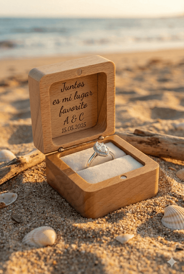 Caixa para Alianças de Casamento e Noivado