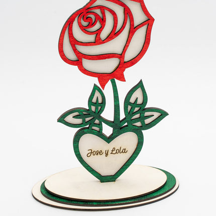 Flor de San Valentin de Madera