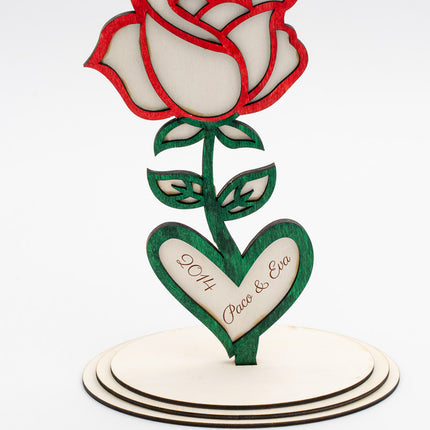 Flor de San Valentin de Madera