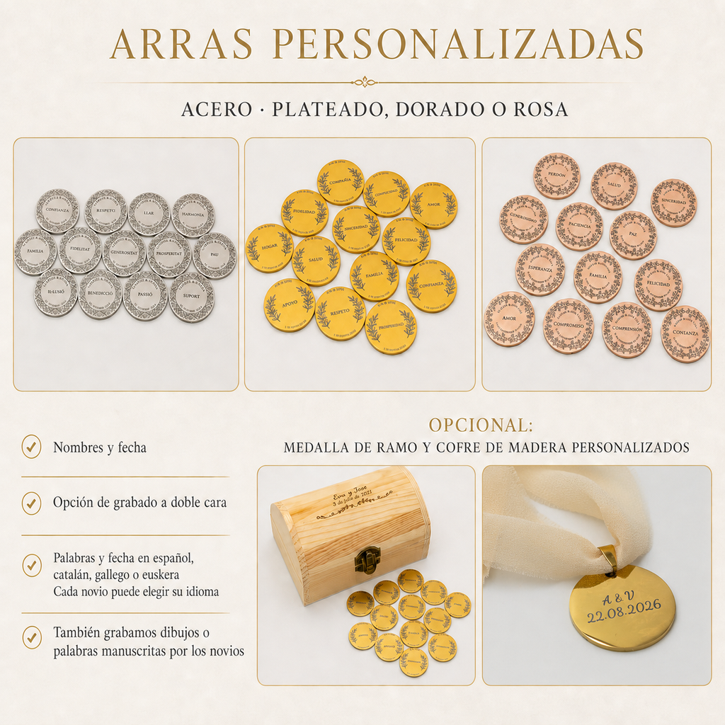 Arras de Casamento Personalizadas