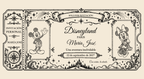 Vista digital do bilhete personalizado: Vintage Clássico · Disneyland Paris.