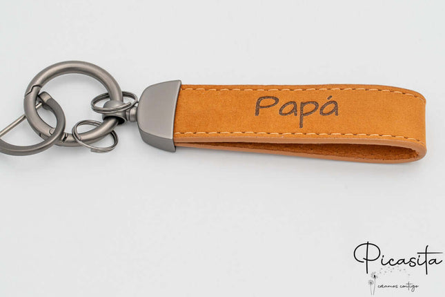 Llavero de Cuero Auténtico Personalizado