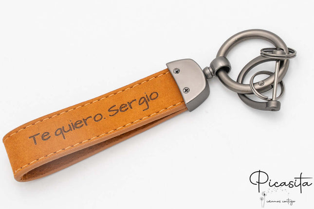 Llavero de Cuero Auténtico Personalizado