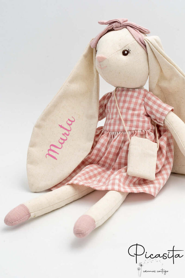 Muñeca de Trapo Conejita Rosa