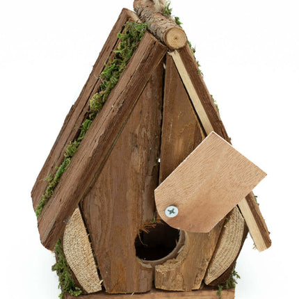 Nido para Pájaros de Madera y Paja