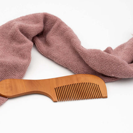 Peine de Madera Personalizado Caoba con mango