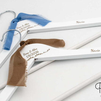 Percha Personalizada para Novios