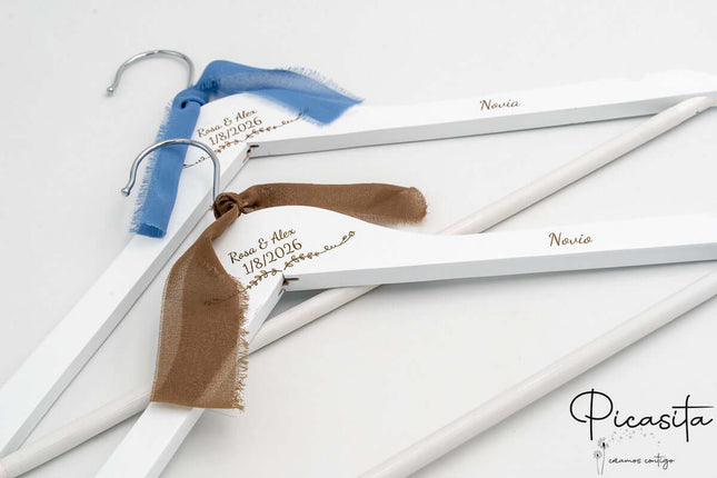 Percha Personalizada para Novios