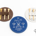 Redondo 5 T-shirts (95mm) / Azul - Prata