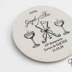 Redondo 5 T-shirts (95mm) / Branco - Preto