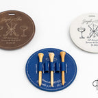 Redondo 5 T-shirts (95mm) / Couro - Preto